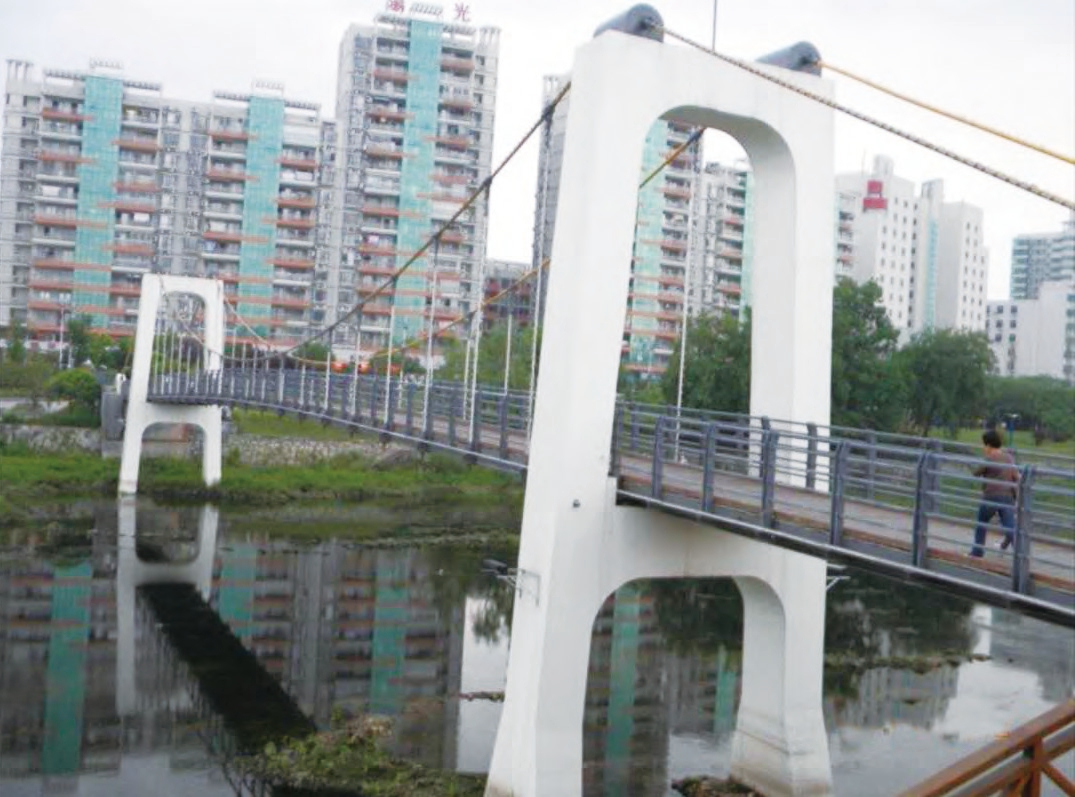 宜春夷陵區河新公園懸索橋